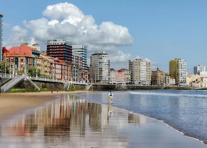 Mar Al Mar - Estupendo Piso A Un Paso De La Playa - Vut-5676-as * Gijón